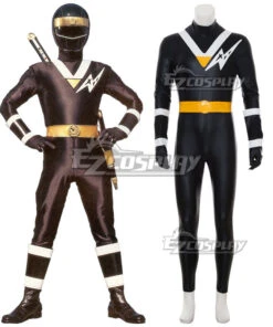 Mighty Morphin Alien Rangers Black Aquitar Ranger Cosplay Costume