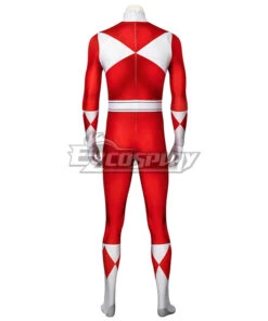 Mighty Morphin Power Rangers Red Ranger Zentai Jumpsuit Cosplay Costume -EZCOSPLAY SHOP power rangers red ranger zentai jumpsuit cosplay costume 7