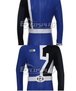 Power Rangers S.P.D. SPD Blue Ranger Cosplay Costume -EZCOSPLAY SHOP power rangers s.p.d. spd blue ranger cosplay costume 8