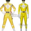 Mighty Morphin Power Rangers Yellow Ranger Zentai Jumpsuit Cosplay Costume -EZCOSPLAY SHOP power rangers yellow ranger zentai jumpsuit cosplay costume 1