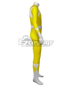 Mighty Morphin Power Rangers Yellow Ranger Zentai Jumpsuit Cosplay Costume -EZCOSPLAY SHOP power rangers yellow ranger zentai jumpsuit cosplay costume 6