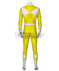 Mighty Morphin Power Rangers Yellow Ranger Zentai Jumpsuit Cosplay Costume -EZCOSPLAY SHOP power rangers yellow ranger zentai jumpsuit cosplay costume 7