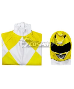 Mighty Morphin Power Rangers Yellow Ranger Zentai Jumpsuit Cosplay Costume -EZCOSPLAY SHOP power rangers yellow ranger zentai jumpsuit cosplay costume 8