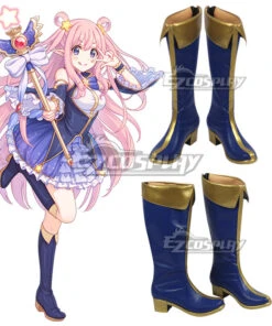 Princess Connect! Re:Dive Hatsune Kashiwazaki Blue Shoes Cosplay Boots