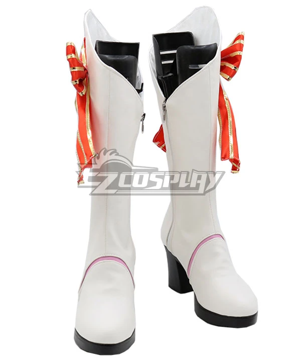 Re: Life In A Different World From Zero Rem Idol White Shoes Cosplay Boots - Image 2
