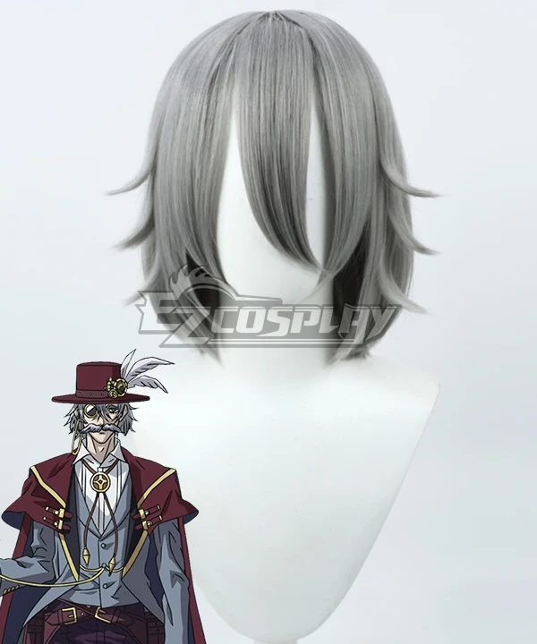 Record Of Ragnarok Jack The Ripper Silver Cosplay Wig