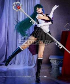 Sailor Moon SuperS Meiou Setsuna Sailor Pluto Cosplay Costume 17 Sailor Moon SuperS Meiou Setsuna Sailor Pluto Cosplay Costume -EZCOSPLAY SHOP sailor moon supers meiou setsuna sailor pluto cosplay costume 2