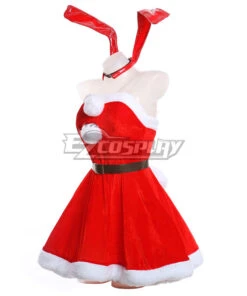 Seishun Buta Yarou Wa Bunny Girl Senpai No Yume Wo Minai Sakurajima Mai Christmas Bunny Girl Cosplay Costume 6 Seishun Buta Yarou Wa Bunny Girl Senpai No Yume Wo Minai Sakurajima Mai Christmas Bunny Girl Cosplay Costume -EZCOSPLAY SHOP sakurajima mai christmas bunny girl cosplay costume 3