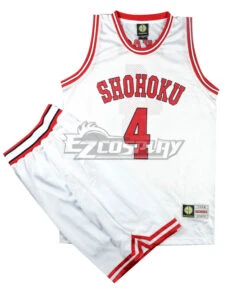 Slam Dunk Akagi Takenori White Shohoku Cosplay Costume -EZCOSPLAY SHOP slam dunk akagi takenori white shohoku cosplay costume 2