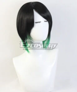Somali And The Forest Spirit Somali Black Green Cosplay Wig -EZCOSPLAY SHOP somali and the forest spirit somali black green cosplay wig 3