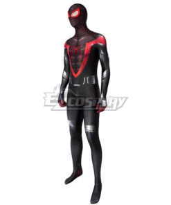 PS5 Marvel 2021 Spider-Man: Miles Morales Zentai Jumpsuit Cosplay Costume -EZCOSPLAY SHOP spider man miles morales zentai jumpsuit cosplay costume 3 1