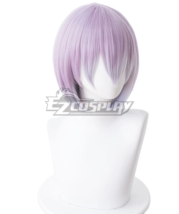 SSSS.Gridman Shinjo Akane Gradient Purple Grey Cosplay Wig - 480A 2 SSSS.Gridman Shinjo Akane Gradient Purple Grey Cosplay Wig - 480A - Image 2