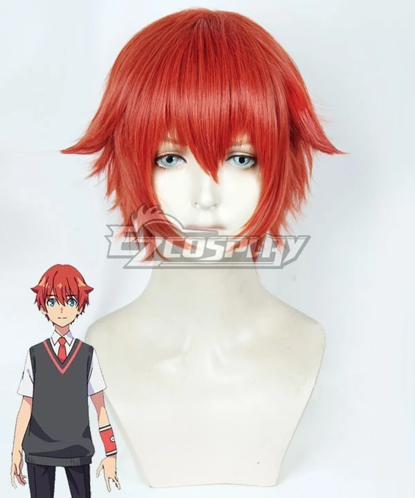 SSSS.Gridman Yuta Hibiki Orange Red Cosplay Wig 1 SSSS.Gridman Yuta Hibiki Orange Red Cosplay Wig