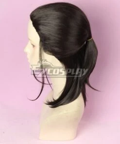 Star Wars The Last Jedi Rey Black Brown Cosplay Wig -EZCOSPLAY SHOP star wars the last jedi rey black brown cosplay wig 3