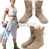 Star Wars The Rise Of Skywalker Rey Brown Shoes Cosplay Boots