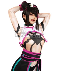 SF VI 6 Cosplay Costume New Edtion -EZCOSPLAY SHOP street fighter vi 6 juri han cosplay costume new edtion 04
