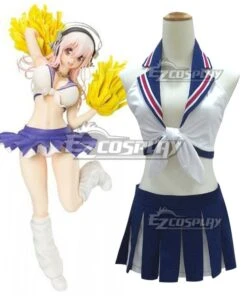 SUPERSONICO Super Sonico Cheerleader Cosplay Costume