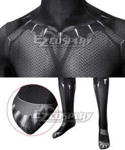 Marvel Black Panther 2018 Movie T'Challa Black Panther Zentai Jumpsuit Cosplay Costume -EZCOSPLAY SHOP t challa black panther zentai jumpsuit cosplay costume 7