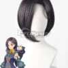 Tales Of Arise Linwell Black Purple Cosplay Wig