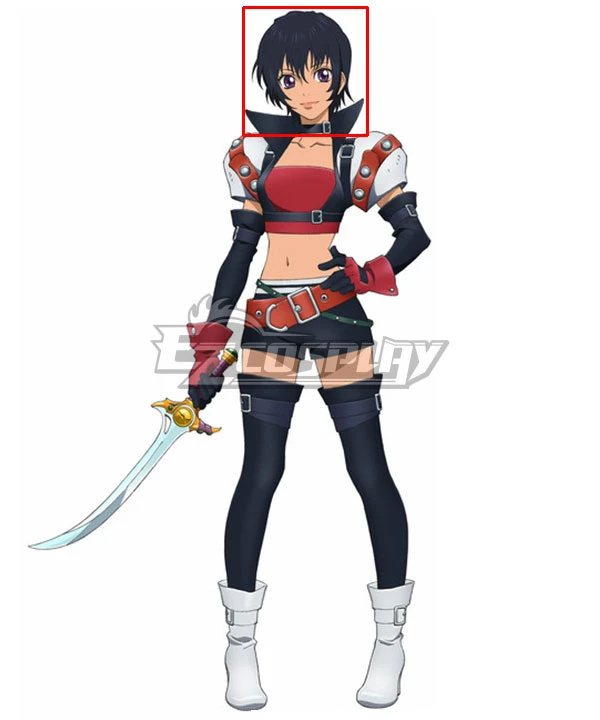 Tales Of Destiny Rutee Katrea Black Cosplay Wig 1 Tales Of Destiny Rutee Katrea Black Cosplay Wig