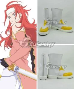 Tales Of Symphonia Zelos Wilder White Shoes Cosplay Boots
