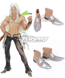 Tales Of Zestiria The X Zaveid Silver Cosplay Shoes