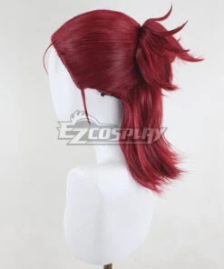 Tekken 8 Hwoarang Red Cosplay Wig -EZCOSPLAY SHOP tekken 8 hwoarang red cosplay wig 3