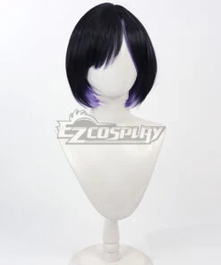 TEKKEN 8 Reina Black Purple Cosplay Wig -EZCOSPLAY SHOP tekken 8 reina black purple 2