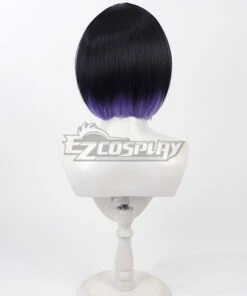 TEKKEN 8 Reina Black Purple Cosplay Wig -EZCOSPLAY SHOP tekken 8 reina black purple 5