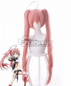 That Time I Got Reincarnated As A Slime Tensei Shitara Suraimu Datta Ken Milim Pink Cosplay Wig - 473D