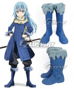 That Time I Got Reincarnated As A Slime Tensei Shitara Suraimu Datta Ken Rimuru Blue Shoes Cosplay Boots