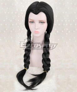 Wednesday Addams Black Cosplay Wig