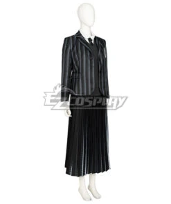 The Addams Family 2022 Wednesday Wednesday Addams School Uniform Cosplay Costume -EZCOSPLAY SHOP the addams family wednesday school uniform cosplay costume 7