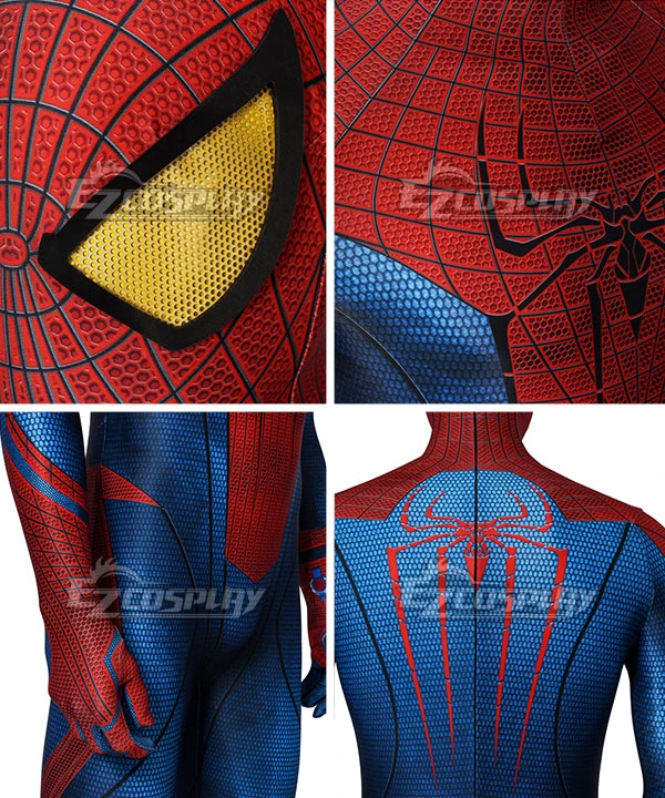 The Amazing Spider Man Spiderman Peter Parker Zentai Jumpsuit Cosplay Costume - Image 8