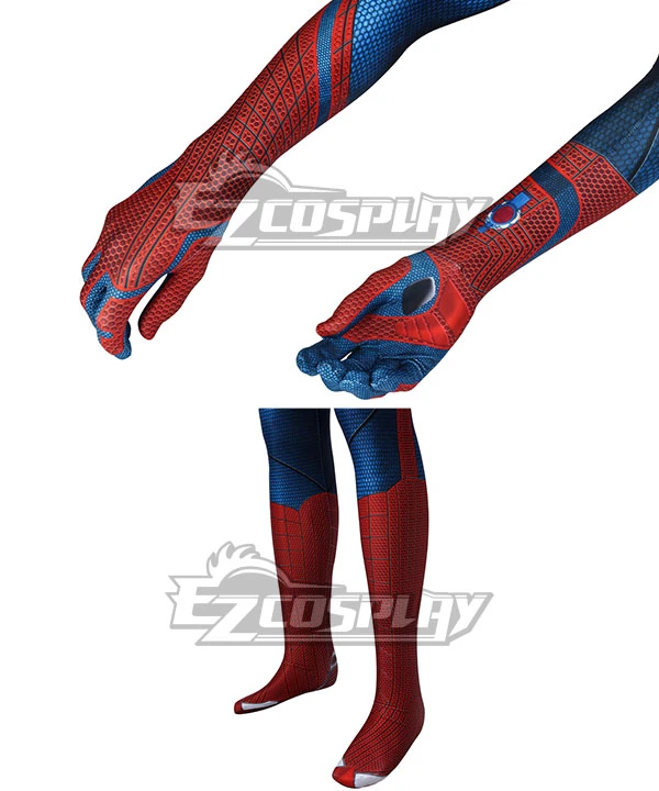 The Amazing Spider Man Spiderman Peter Parker Zentai Jumpsuit Cosplay Costume - Image 9