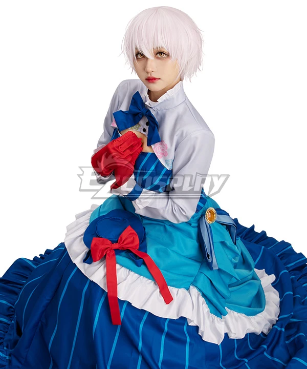 The Case Study Of Vanitas Jeanne Jeanne The Hellfire Witch Blue Dress Cosplay Costume - Image 4