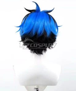 The Hundred Line -Last Defense Academy-Yugamu Omokage Blue Black Cosplay Wig -EZCOSPLAY SHOP the hundred line last defense academy yugamu omokage blue black 5