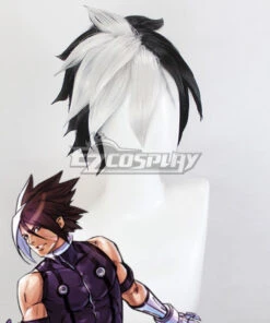 The King Of Fighters KOF Nameless Black Silver Cosplay Wig