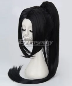 The King Of Fighters Mai Shiranui Black Cosplay Wig -EZCOSPLAY SHOP the king of fighters mai shiranui black cosplay wig 2