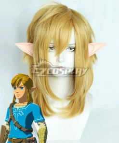 TLOZ: Breath Of The Wild 2 Link Golden Cosplay Wig