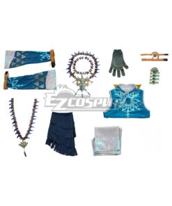 TLOZ: Tears Of The Kingdom Link Frostbite Shirt Cosplay Costume -EZCOSPLAY SHOP the legend of zelda tears of the kingdom link frostbite shirt cosplay costume 6