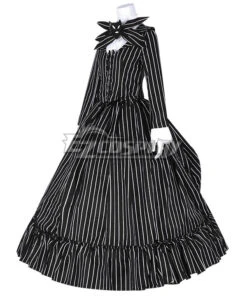 The Nightmare Before Christmas Female Jack Skellington Dress Halloween Cosplay Costume -EZCOSPLAY SHOP the nightmare before christmas halloween cosplay 14