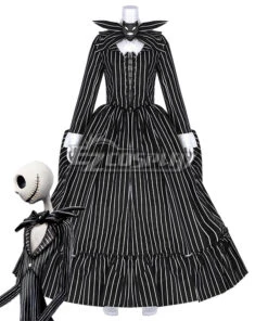 The Nightmare Before Christmas Female Jack Skellington Dress Halloween Cosplay Costume -EZCOSPLAY SHOP the nightmare before christmas halloween cosplay costume 12