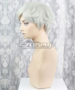 The Promised Neverland Norman White Silver Cosplay Wig -EZCOSPLAY SHOP the promised neverland norman white sliver cosplay wig 5
