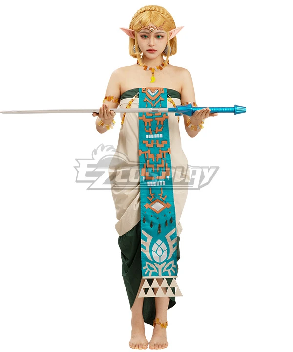 TLOZ: Tears Of The Kingdom Princess(Zonai Dress) Cosplay Costume 1 TLOZ: Tears Of The Kingdom Princess(Zonai Dress) Cosplay Costume