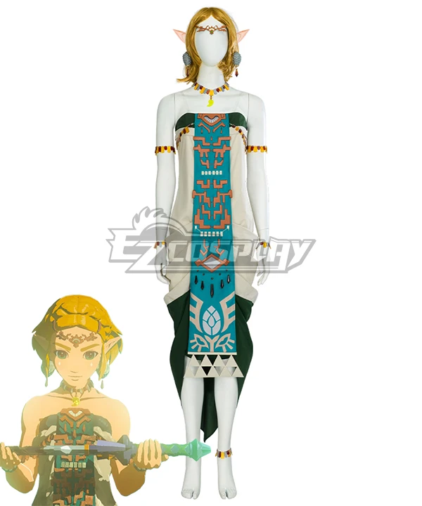 TLOZ: Tears Of The Kingdom Princess(Zonai Dress) Cosplay Costume 6 TLOZ: Tears Of The Kingdom Princess(Zonai Dress) Cosplay Costume - Image 6