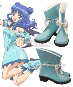 Tokyo Mew Mew 2022 New Edition Minto Aizawa Blue Cosplay Shoes