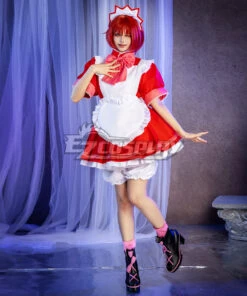 Tokyo Mew Mew Ichigo Momomiya Maid Cosplay Costume -EZCOSPLAY SHOP tokyo mew mew ichigo momomiya maid cosplay costume 02