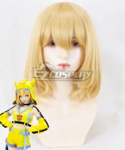 Transformers Female Bumblebee Golden Cosplay Wig