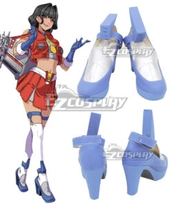 Transformers Female Starscream Blue Cosplay Shoes